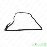 原厂  后门密封胶条左 