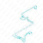 原厂  后制动管路 