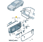 进口奥迪  前门壳左 