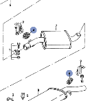 原厂  排气管吊耳 
