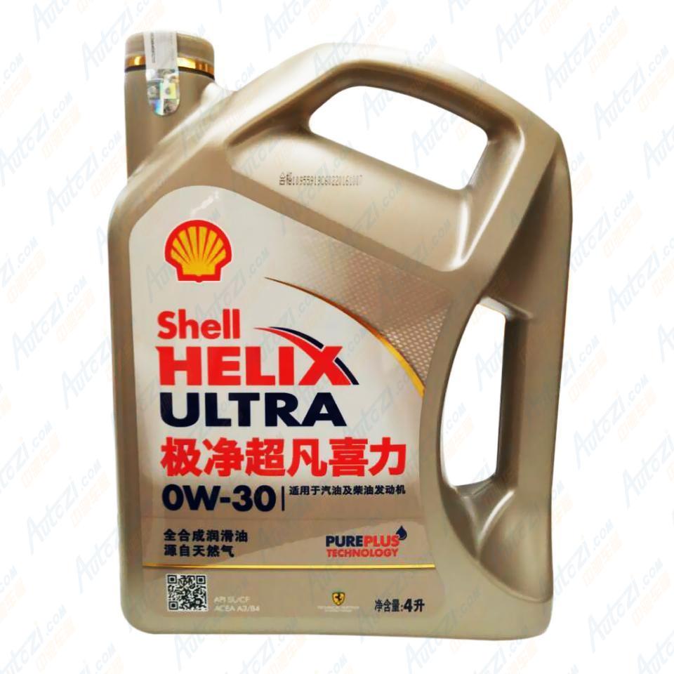 壳牌 极净超凡 sn/cf 0w-30 4l