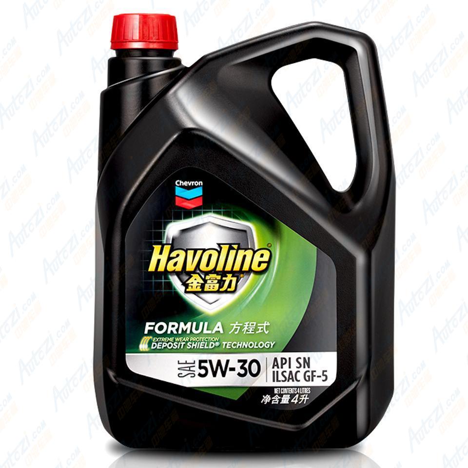 雪佛龙汽机油金富力sngf55w304l方程式500247lpk