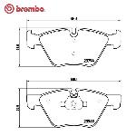 布雷博  前制动片