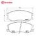 布雷博  后刹车片