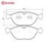 布雷博  前刹车片