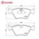 布雷博  前刹车片