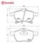 布雷博  前刹车片