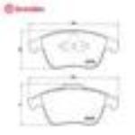 布雷博  前制动片