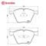 布雷博  前制动片