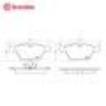 布雷博  前制动片