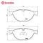 布雷博  前制动片
