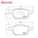 布雷博  前制动片